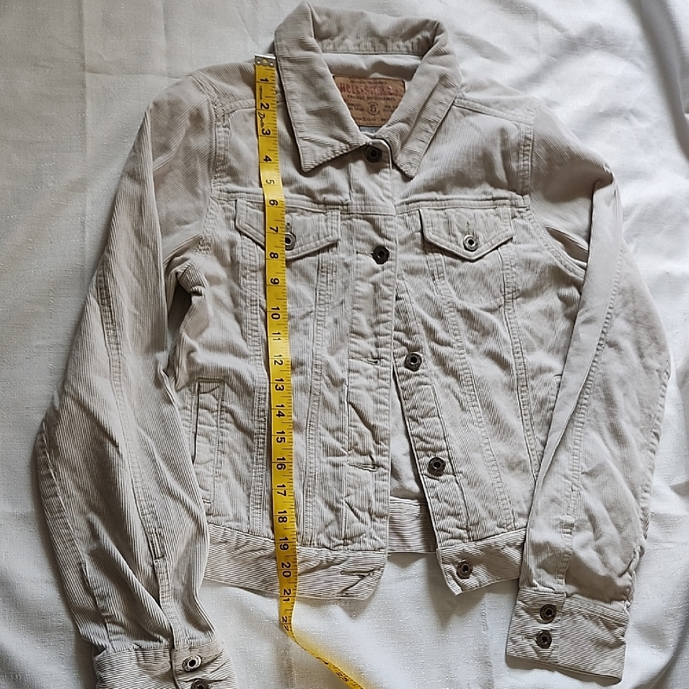 Hollister Women's Light Tan Bomber Jacket